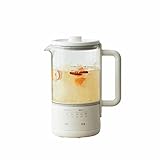 FGHSKIZ elektrische Warmwasserkocher, Multifunktionaler HMini-Teekessel aus Glas, Heißteemaschinen, 600 ml, Wasserkocher mit Temperaturregelung und Filter, Trockenkochen aus Edelstahl