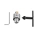 Quick-change Drill Chuck Drill Adapter Mini Drill Chuck Micro 0.3-4mm Taper Mounted Drill Chuck and Wrench w/Chuck Key Lathe Accessories