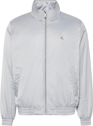 Calvin Klein 8719965074583 LS Padded Harrington Jacket Lv04rc516g Jacken, Grau (grauer Marmor), XXL für Herren, Grau (grauer Marmor), XXL – Ansicht 5