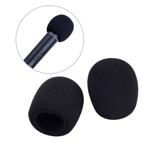 Image of Mudder 5 Pack Foam Mic Cover Handheld Microphone Windscreen (5 Pack) | Fits Handheld Mics, Microphone Pop Filter,Microphone Muffler,Foam Microphone Cover, Snug Fit Ball Shape