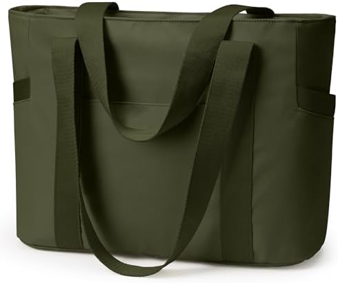 WLLWOO Large Tote Bag, Zipper Shoulder Bag for Women Trolley Slee...