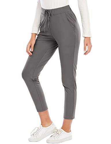 FAFAIR Sweatpants for Women Joggers High Waist Tapered Athletic Lounge Sweat Pants with Pockets Khaki M