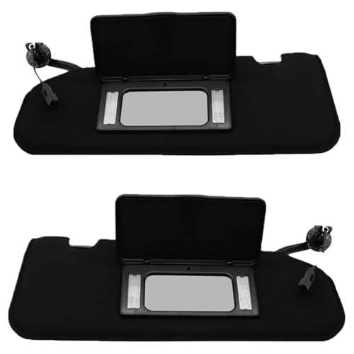 Pare-soleil voiture avec lampe pour Chevy Corvette C6 2005-2013 anti-UV 1 paire
