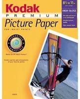 Kodak 8245276 Papel fotográfico prémium de 8.5 x 11 pulgadas, 15 hojas