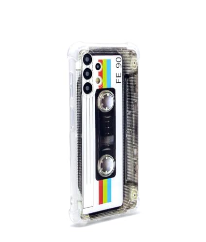 STINFIZTOL Phone Case Compatible with Galaxy A13 4G LTE,80s Type Music Cassette Case Soft TPU Cover for Samsung A13 4G Multicolor