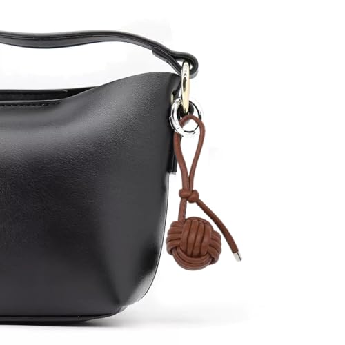 LAOYEFACAI Schlüsselanhänger Handgewebter Ball-Anhänger Kuscheltier Anhänger Süßer Keychain für Schafsfell-Charme Geschenk Taschen Dekoration (21931)