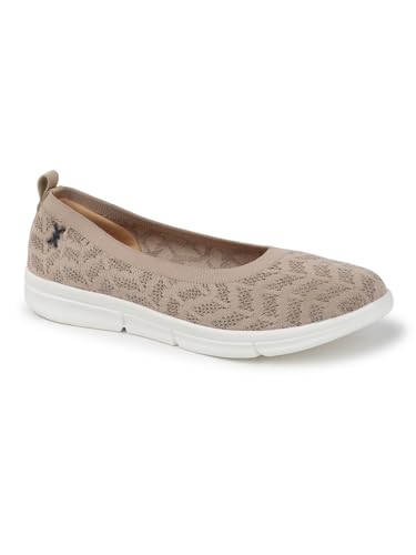 Image of Carlton London Women's Breathable Lightweight Everyday Patterned Ballet Flat