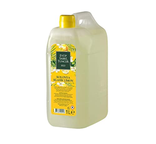 Eyüp Sabri Tuncer Eau de Cologne Classic Lemon 1 Liter Plastic Bottle I EDC I Zitrone I Lemon Cologne I Duftwasser I PET (1) Cover