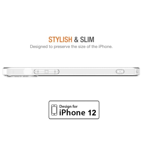 Shamo's Iphone 12 Clear Case: Durable Protection, Crystal Clear, Soft Tpu Material, Slim & Lightweight, Precise Cutouts, Shock Absorption, Enhanced Grip, Anti-Yellowing, Wireless Charging Compatible #TOP7