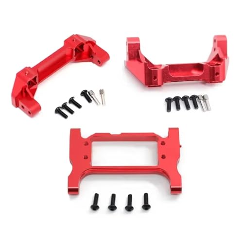 Pare-chocs TRX4 anti-collision en aluminium rouge pour éviter la casse du châssis 1/10