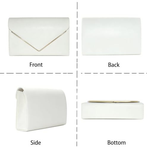 Image of Evening Bags Women Clutch Purse Small Cute Classic Envelop Crossbody Handbag for Formal Wedding Party with Detachable Chain