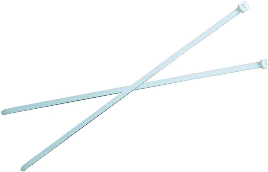 BurndyCT2501000Q Unirap Nylon 6/6 Standard Cable Tie, 0.5" Width, 35" Length, 10" Bundle Diameter, 250 lbs Tensile Strength (Pack of 250)