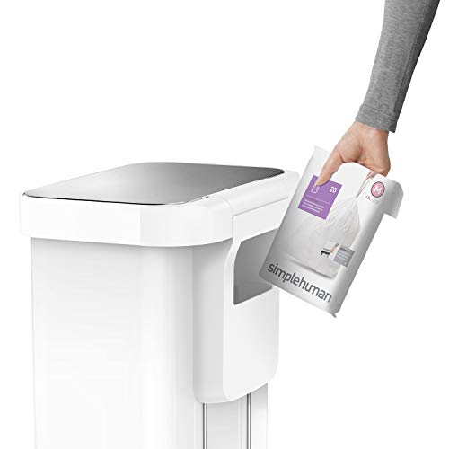 シンプルヒューマン ゴミ箱 45リットル レクタンギュラー ステップカン べダル式 ふた付き ソフトクローズ ステンレス ダストボックス 45L simplehuman