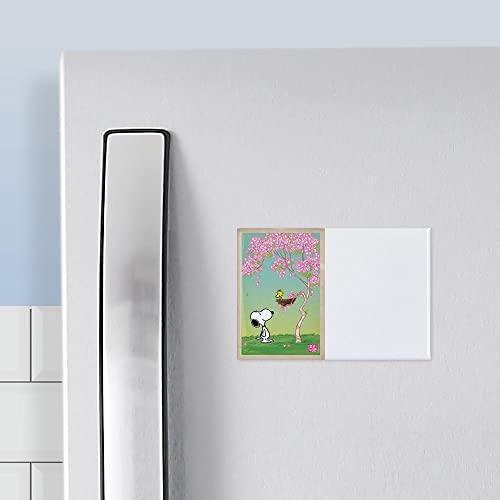 Cafepress Woodstock In The Cherry Blossoms Rectangle Magnet, 3"X2" Refrigerator Magnet #TOP1