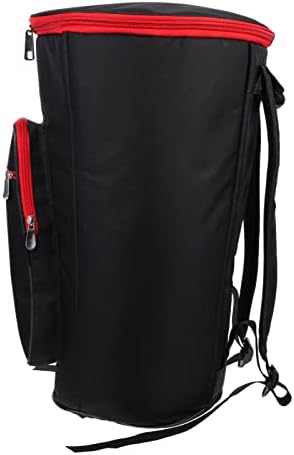 SUPVOX African Drum Handle Bag Drum Gig Bag 10 Inch African Drum Shoulder Carry Case Music Instrument Backpack with Pockets for Percussion Instruments Accessories African Drum