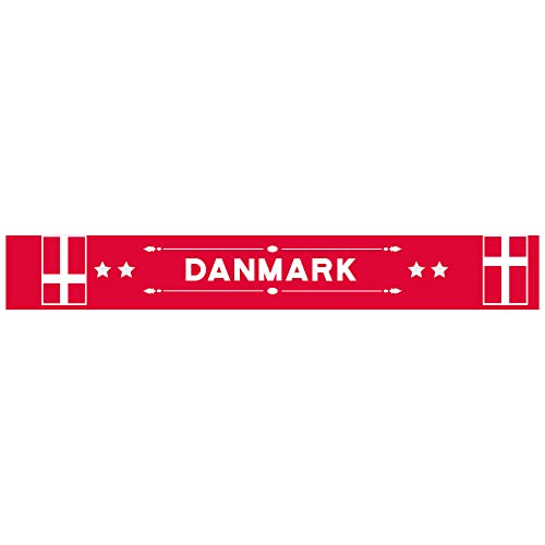 World Cup Fifa Qatar 2022 Official Scarf Denmark,Unisex,One Size, Multicolour