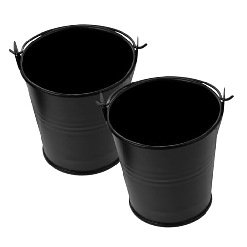 Milisten 2pièces Seau Métal à Graisse pour Barbecue Seau à Gouttes pour Cuisson Accessoires De Grillade pour Cuisine Amateurs De BBQ