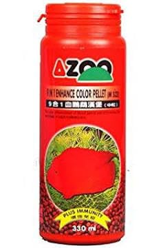 The Aquatic Hobby Tah - Azoo 9 in 1 Enhance Colour Pellet for Parrot Fish Aquarium Fish Tank Food, Enhance Red Colour, 330ml(125g), Pack of 1 (B0CGBZ8R7B) Amazon Price History, Amazon Price Tracker