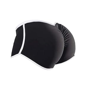 Women High Wasit Booty Shorts Workout Tights Ruched Butt Lift Yoga Legging Pants