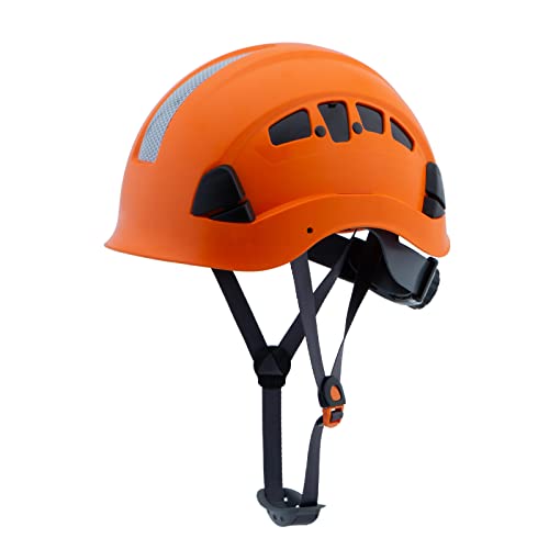 UNINOVA Hard Hats for Construction OSHA Safety Helmet 6 pt. Adjustable Suspension Cascos De Construccion ANSI Z89.1 Type I Class C Hardhats(S6 Orange)