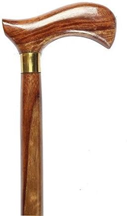 Nagina Exports Wooden Handle Walking Stick (36-inch, Brown)