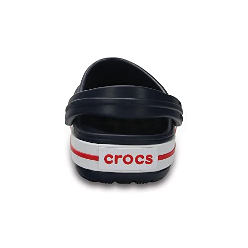 CROCS Crocband Clog K - Navy/Red - C13 , X207006-485-C13, Unisex Adult , Navy/Red , C13