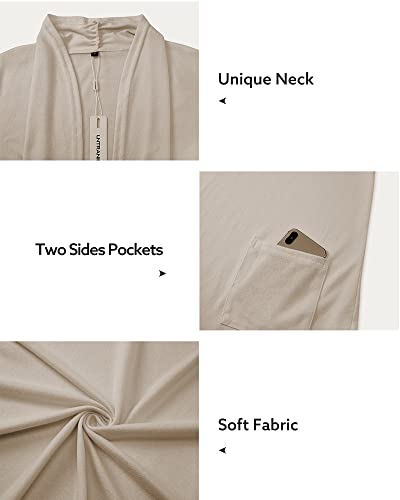 Image of ULTRANICE Cardigan Sweaters Womens Fashion 2025 Spring Lightweight Long Sleeve Casual Tops Clothes Outfits with Pockets