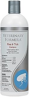 Veterinary Formula Flea and Tick Shampoo for Dogs and Cats, 16 oz – Dog and Cat Flea Shampoo with Pyrethrum to Kill Fleas, Ticks On Contact – Cleanses and Exfoliates
