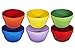 Bruntmor 8 oz Porcelain Bowls Set of 6 - for Ice Cream, Dessert, Soup, Small Side Dishes, Salad, Cereal, Rice - Microwave, Dishwasher and Oven Safe - Gradient Colors
