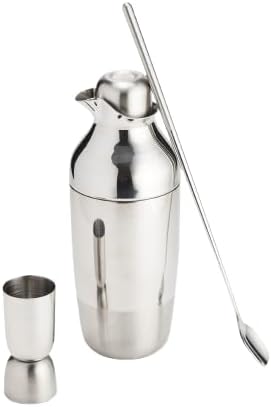 Craighill Mescola Cocktail Shaker Set - Stainless Steel Barware with Shaker, Jig