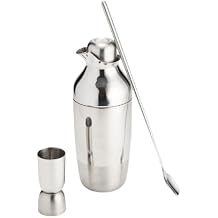 Craighill Mescola Cocktail Shaker Set - Premium Stainless Steel Barware Set with Cocktail Shaker, Jigger & Weighted Stirring Spoon, Bartender Kit with Bar Tools