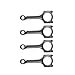 Zieichy 4Pcs Connecting Rods W/Pistons & Rings Set For BMW MINI Cooper S JCW R55 R56 R57 R58 R59 N14B16A N14B16C 1.6 Turbo，Replace 11257576973 1124762125