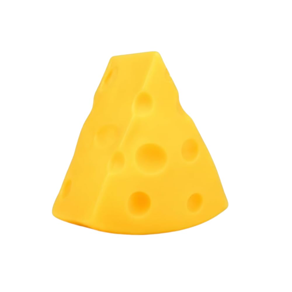Cheese Squishy Toy, Fun Novelty Stress Relief Squeeze Toy (Triangle Cheese)