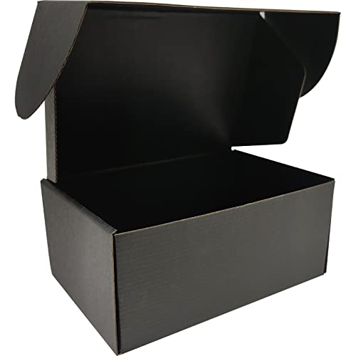 Lmuze Small Black Shipping Boxes For Small Business Pack Of 25-9X6X4 Inches Cardboard Corrugated Mailer Boxes For Shipping Packaging Craft Gifts Giving Products #TOP2