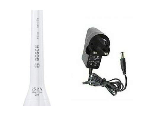 Bosch FLEXXO Genuine 25.2V Lithium Power Charger (VERSION To Charge:- The Serie 4 Flexxo BBH3251GB White Vacuum Cleaner) c/w STANLEY KeyTape (image shown)
