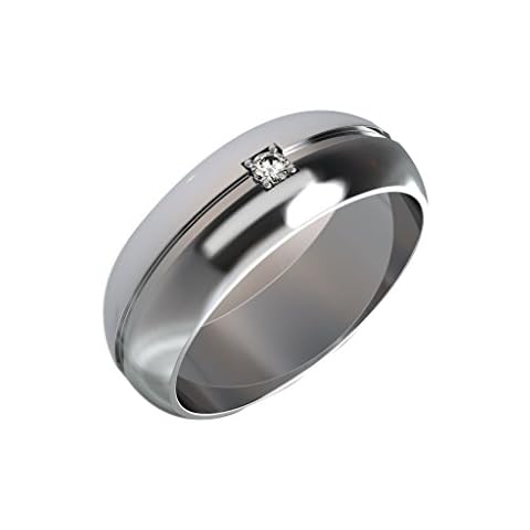 4mm Width 0.10cts Simulated Diamond 14k Gold Plated Sterling Silver Wedding Anniversary Band Rings For Men And Women Daily Wear Jewelry Comfort Fit Band Rings Cover