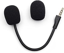 Arctis 1 Mic Replacement, Replaceable 3.5mm Game Microphone Gooseneck Mic Boom for Steelseries Arctis 1 1.0 One Raw Wired Wireless Gaming PS4 Xbox One Nintendo Switch Computer PC Headphones Headsets