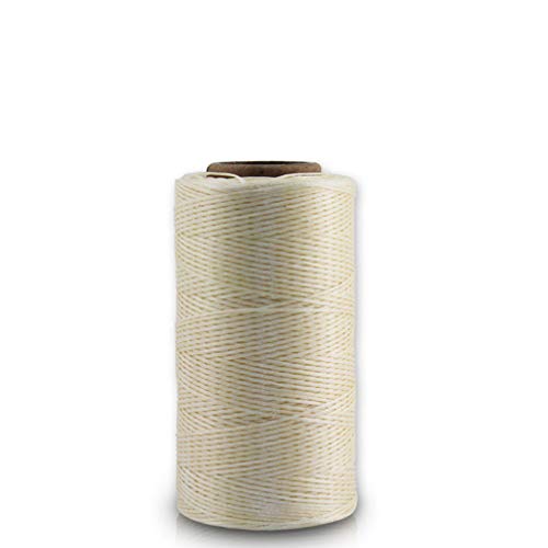 Exceart 3 peças de cordas trançadas de couro encerado para costura de fios para artesanato de couro