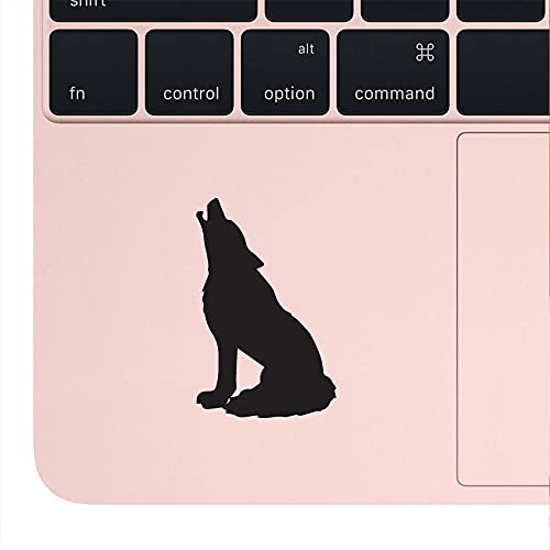 Image of NBFU Decals Wolf Silhouettes (Black) (Set of 2) Premium Waterproof Vinyl Decal Stickers for Laptop Phone Accessory Helmet Car Window Bumper Mug Tuber Cup Door Wall Decoration