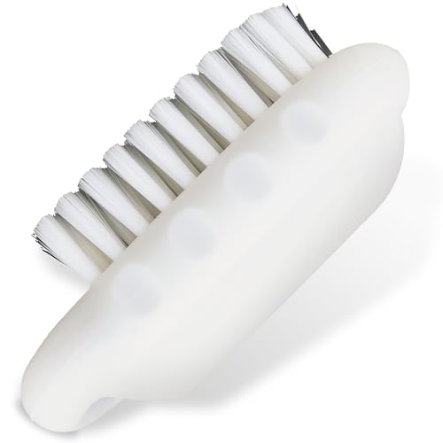 Brosses à main et ongles en plastique rigide lot de 12 accessoires nettoyage blanc