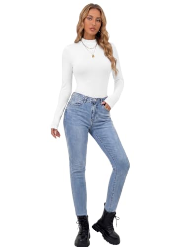 Image of OPOIPIN Women's Long Sleeve Basic Bodysuit