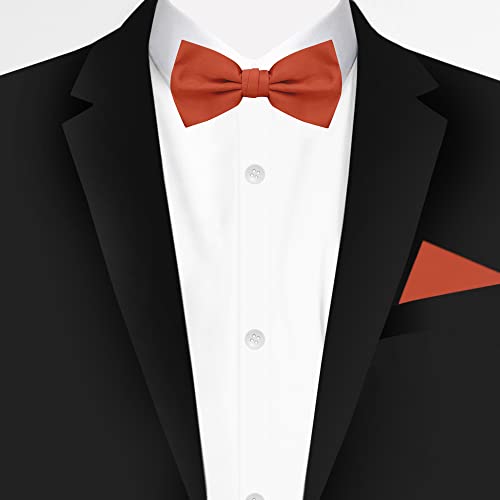 Image of Jacob Alexander Men's Pretied Banded Adjustable Solid Color Bowtie