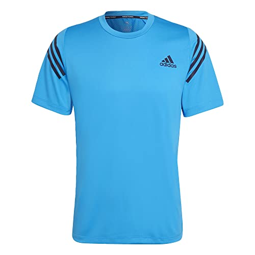 T-shirt de sport bleu pour homme évite la transpiration