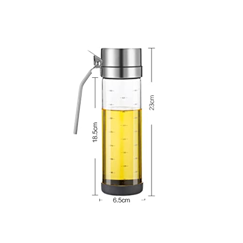 Aceitera de vidrio grande e impermeable para aliñar ensaladas y cocinar 3