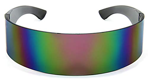 Image of Futuristic Shield Sunglasses Monoblock Cyclops 100% UV400