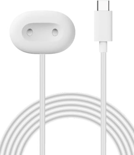 Cable de carga para Google Pixel Watch 4 base magnética blanca de 41 y 45 mm