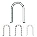 Breiter Gartenbogen,Stahl Rosenbogen Rankgitter Rankhilfe,schwarzer Rosenspalier Torbogen für Kletterpflanzen und Gurken,Dekorationsbogen Pergola für Feste,Innenterrasse und Garten(braun,W 80cm x H 20