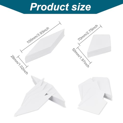 GOMAKERER 200 Pcs 2 Styles English Paper Piecing - Image 2