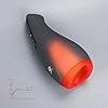OTOUCH Airturn2 Masturbator -Automatischer Masturbator für Männer -Sexspielzeug für Männer - Wärmefunktion -12 Vibrationsmodi -Vibrations- und Saugfunktion -Wasserdicht -Leise -Schwarz / Rot(1er Pack) #2