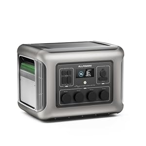 ALLPOWERS R2500 V2 Draagbaar powerstation 1920Wh, LFP-batterij met 4500+ cycli, zonnegenerator met 4x 2500W AC uitgangen, 1 uur 100% snel opladen, mobiele stroomopslag voor thuis, camping, camper